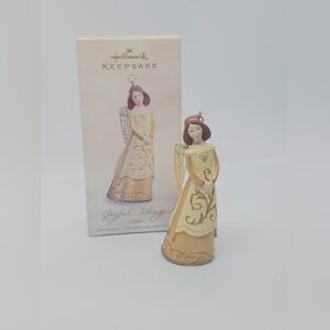 Hallmark Keepsake Ornament 2005 Joyful Tidings Gilda Angel Gold Christmas Dress